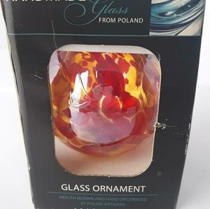 Beautiful Vintage Blown Glass Christmas Ornament